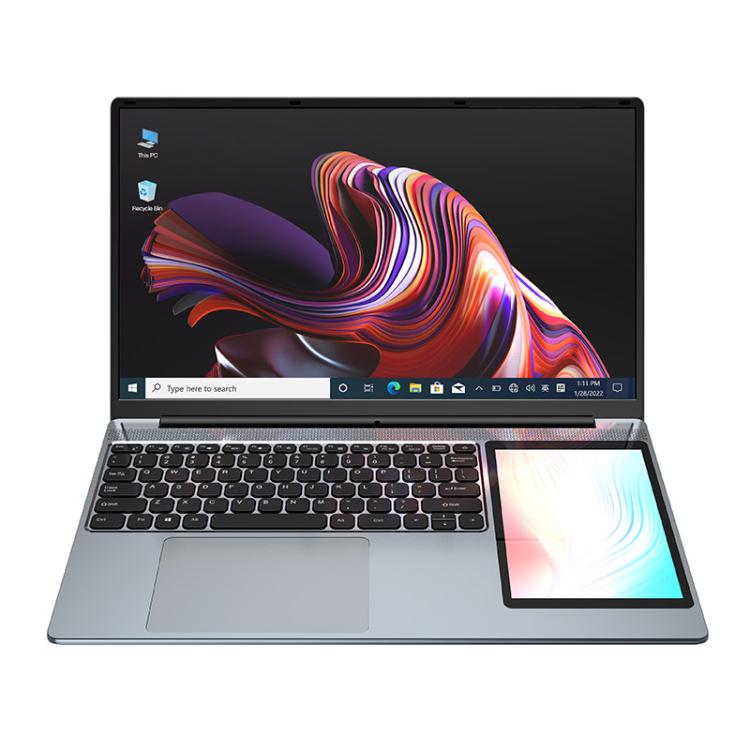 UNIWA ULAP Q15ZR Laptop, 8GB+256GB, 15.6 inch and 7 inch Dual Display Windows 11 Intel Alder Lake N100 Octa Core, EU Plug