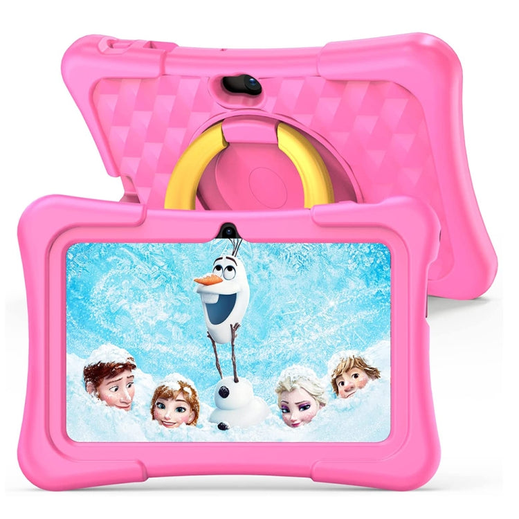 Pritom K7 Pro Kids Education Tablet PC, 7.0 inch, 2GB+32GB, Android 11 Allwinner A100 Quad Core CPU, Support 2.4G WiFi / Bluetooth / Dual Camera, Global Version with Google Play, US Plug(Pink)