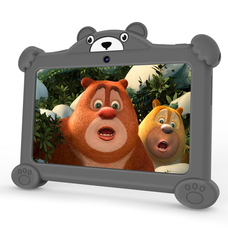 Pritom K7 Pro Panda Kids Tablet PC, 7.0 inch, 2GB+32GB, Android 11 Allwinner A100 Quad Core CPU, Support 2.4G WiFi & WiFi 6, Global Version with Google Play, US Plug (Grey)