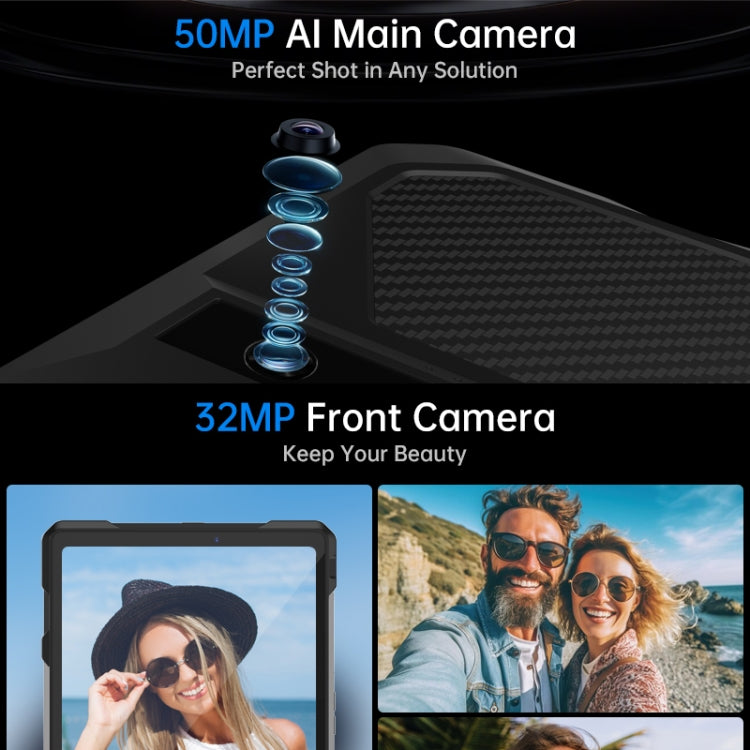 Unihertz 8849 Tank Pad Rugged Tablet PC & Projector, 16GB+512GB, 10.95 inch Android 14 Dimensity 8200 Octa Core 5G Network, EU Plug, Tank Pad