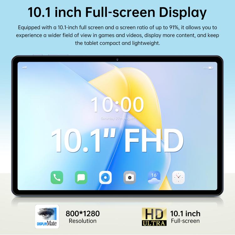 Pad 7 Pro 10.1 inch 4G LTE Tablet PC, 4GB+32GB, Android 10 MTK6755 Octa Core, UK Plug