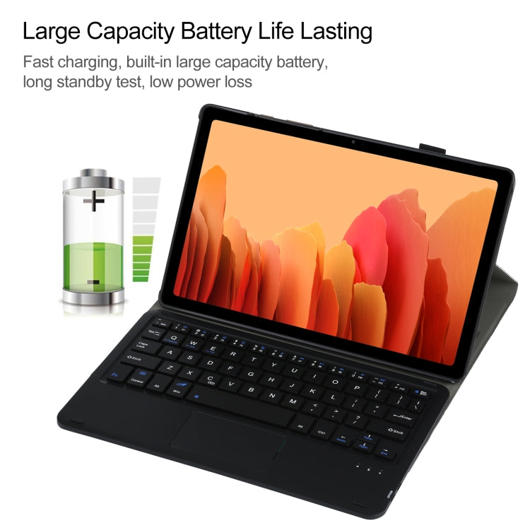 A500-A Detachable Bluetooth Keyboard Ultrathin Horizontal Flip Leather Tablet Case with Touchpad & Holder for Samsung Galaxy Tab A7 10.4 (2020) T500 / T505, For Samsung Galaxy Tab A7 10.4 (2020)