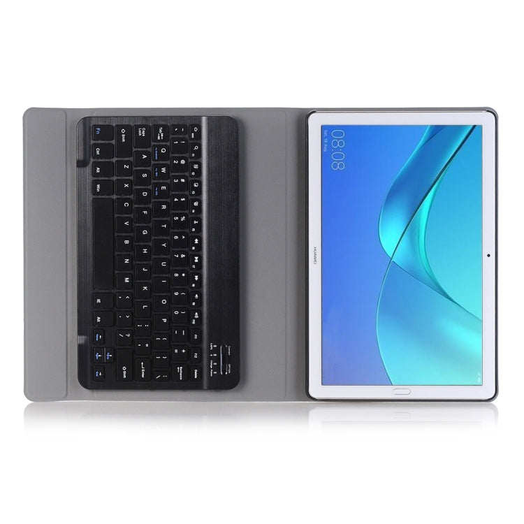 Detachable Bluetooth Keyboard Ultrathin Horizontal Flip Leather Tablet Case for Huawei MediaPad M5 10.8 inch, with Holder(Black)