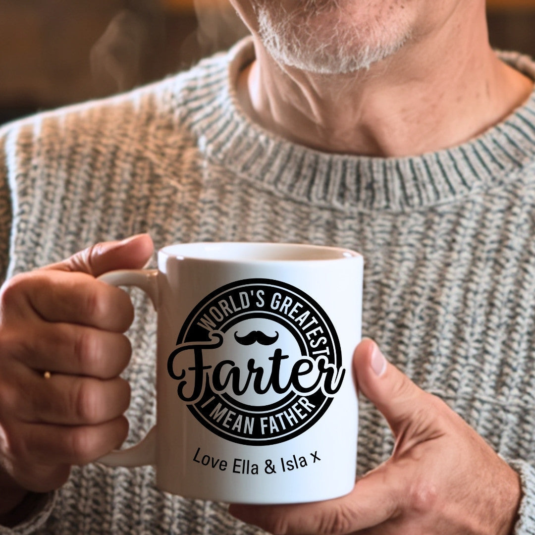World's Greatest Farter I Mean Father Mug Gift | Dad Father's Day Gift