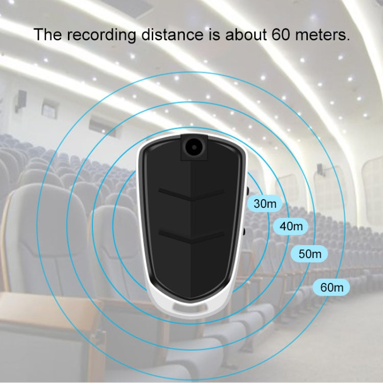 E308 16GB Portable Keychain Voice Recorder, Built-in Camera, Mic, Support TF Card