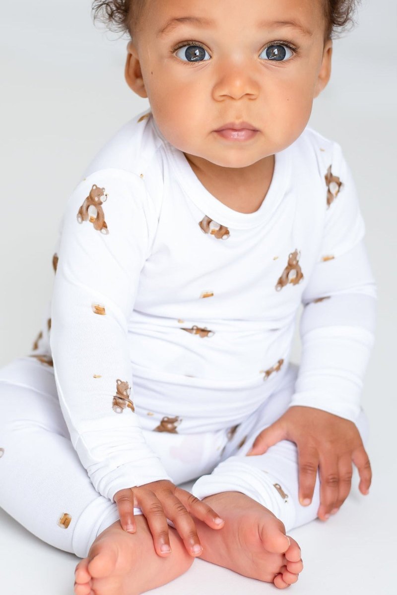 Bear Bamboo Two-Piece Set Long Sleeve Pyjamas