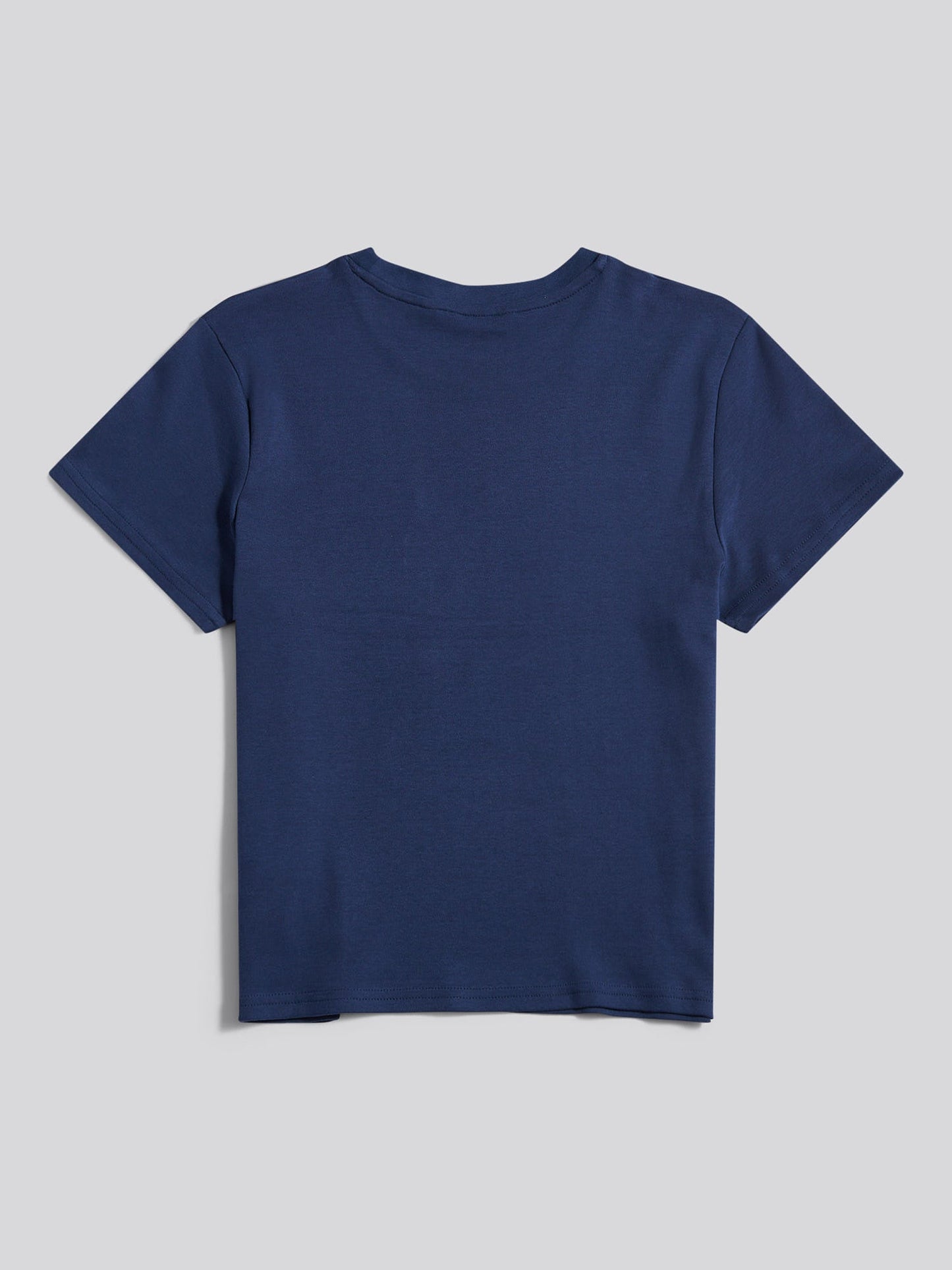 Womens Wreath Graphic T-Shirt in Navy Iris