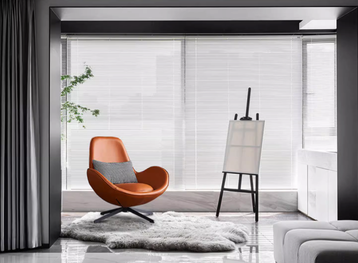 Snail Swivel Accent Armchair, Brown Leather
