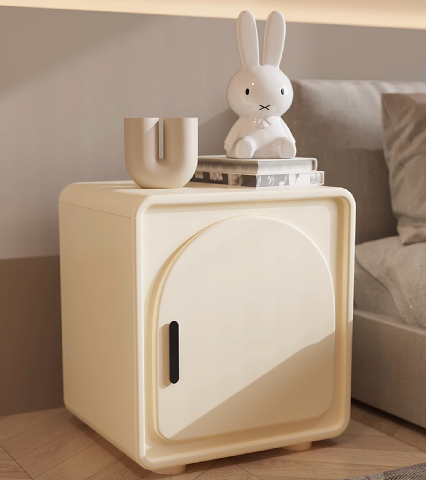 Sunset Serenade Bedside Table, White