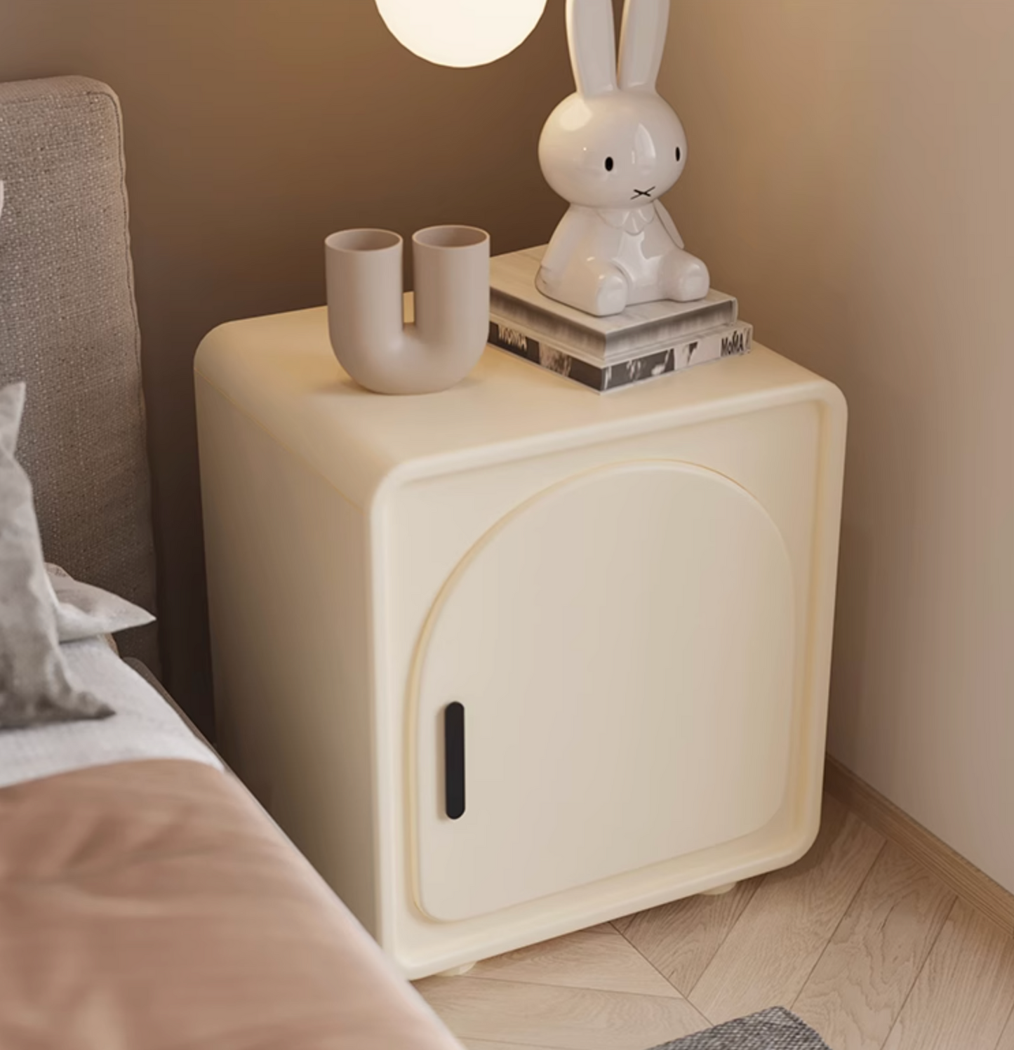 Sunset Serenade Bedside Table, White