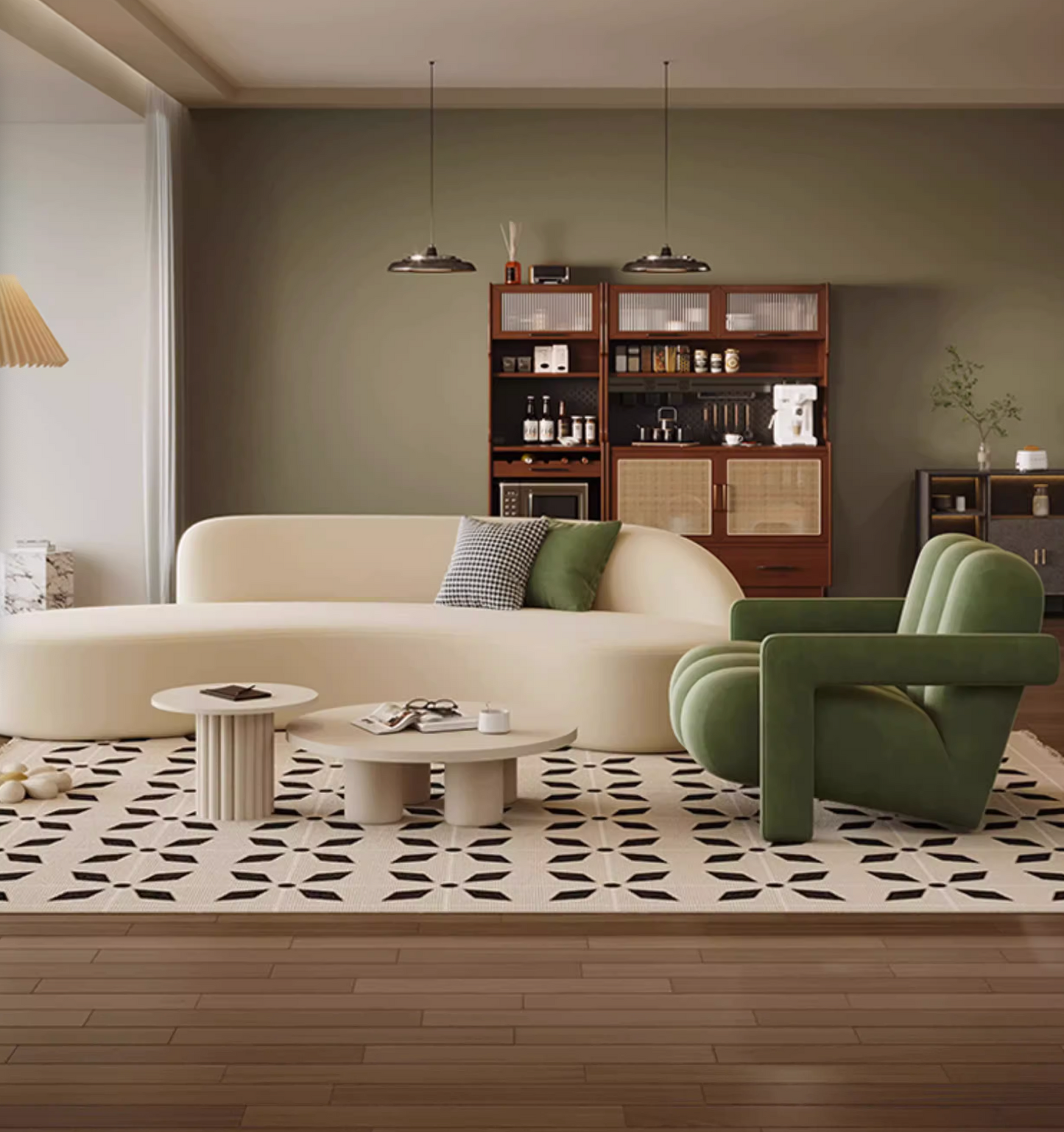 Zenith Armchair, Green