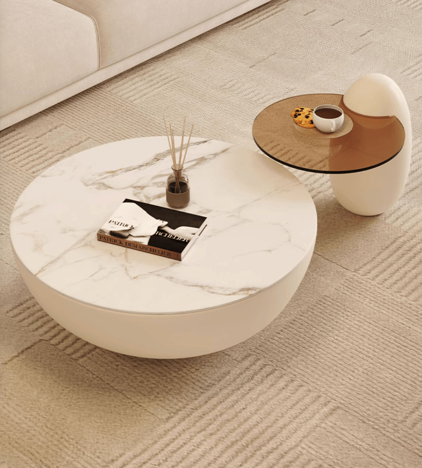 Oliver Nesting Coffee Table, White