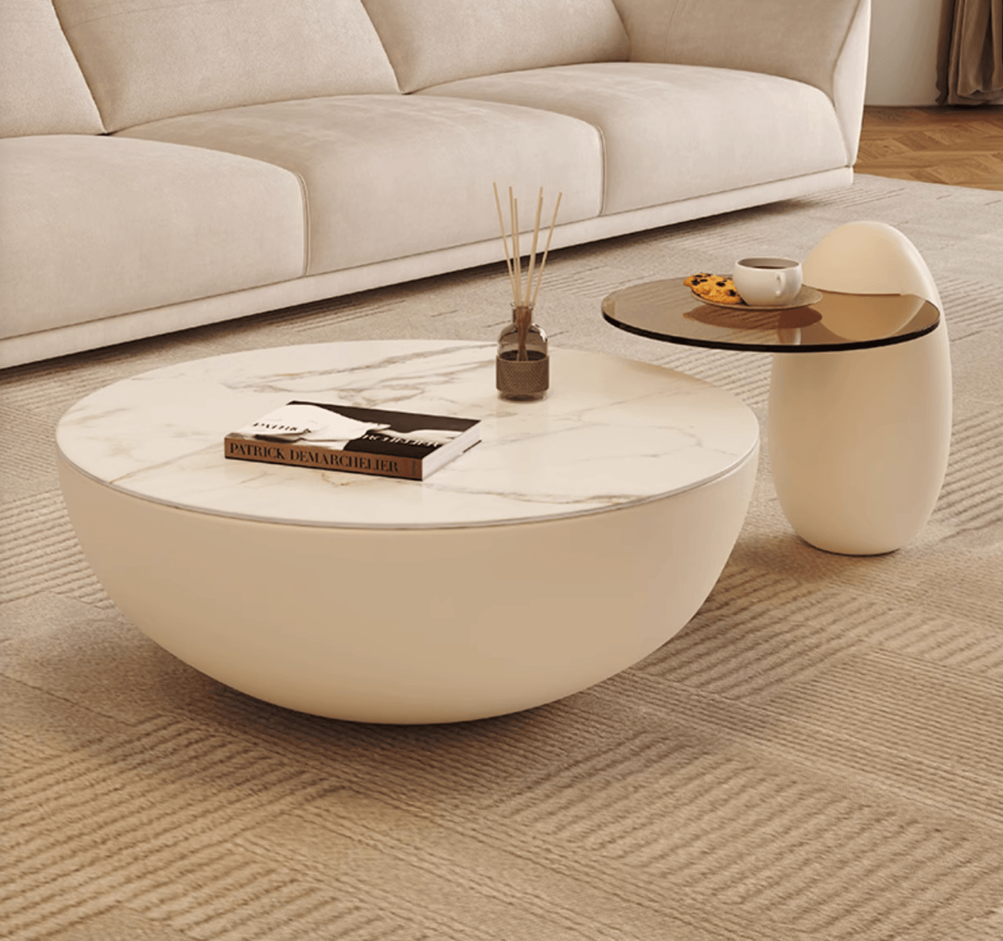 Oliver Nesting Coffee Table, White