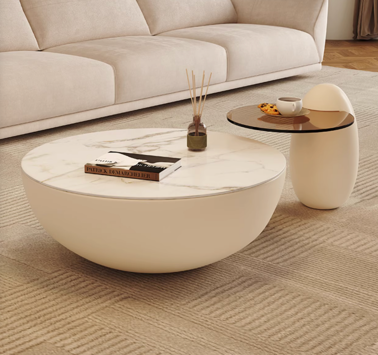Oliver Nesting Coffee Table, White