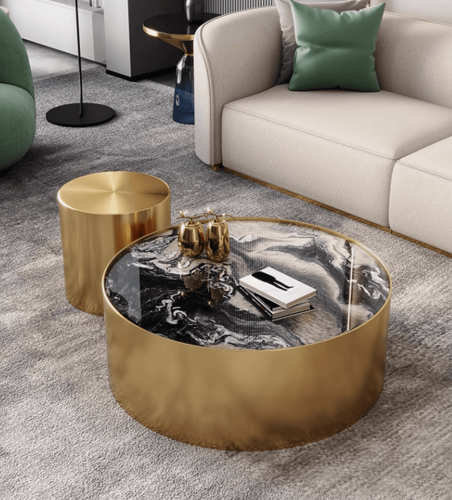 Mason Marble Coffee Table Set