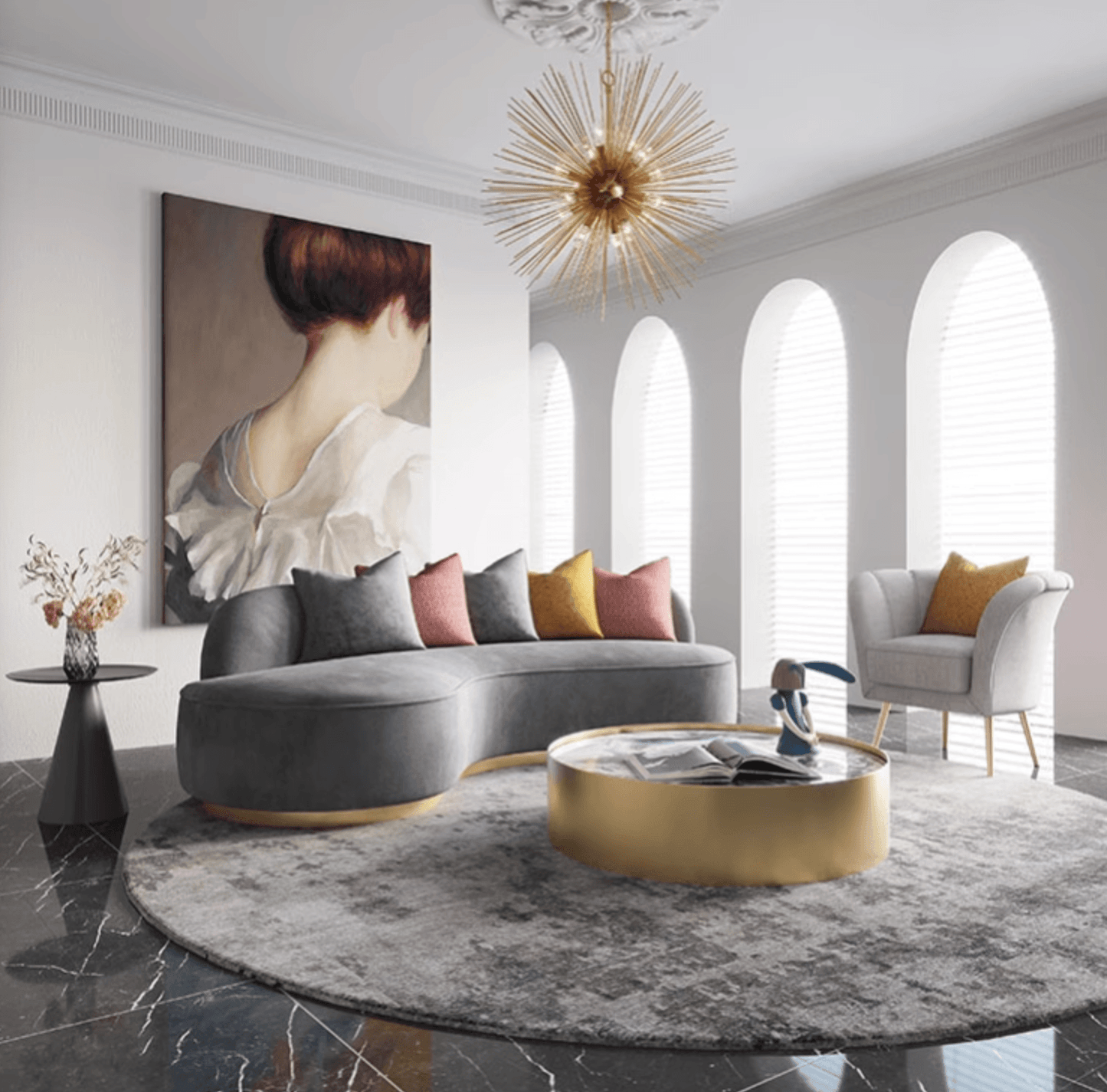 Mason Marble Coffee Table Set