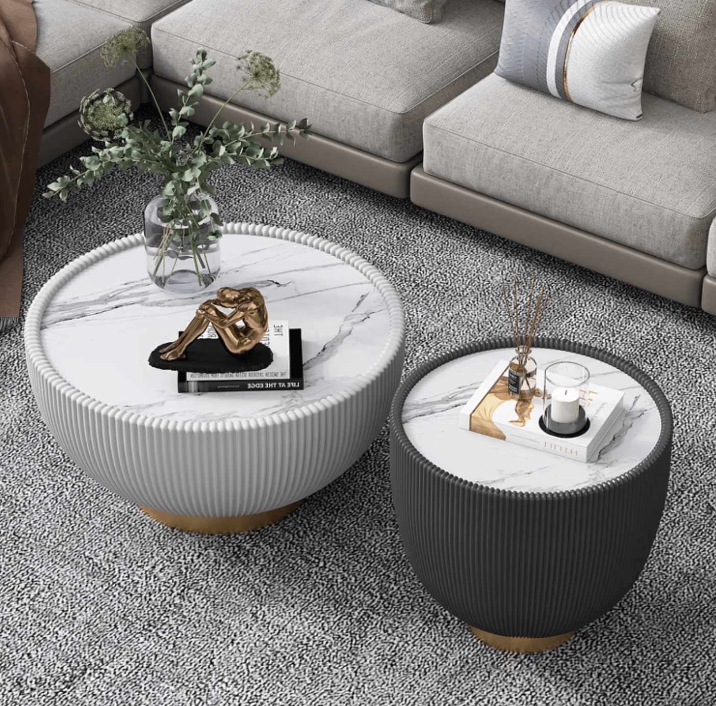 Theo Coffee Table Set, Black