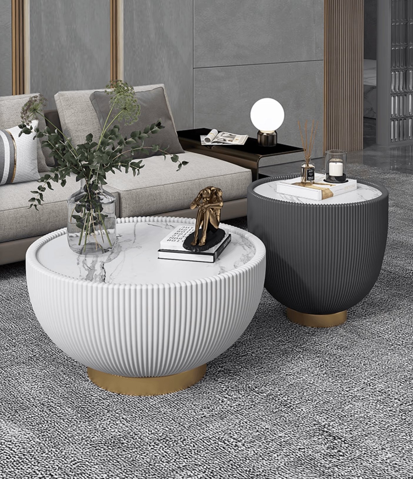Theo Coffee Table Set, Black