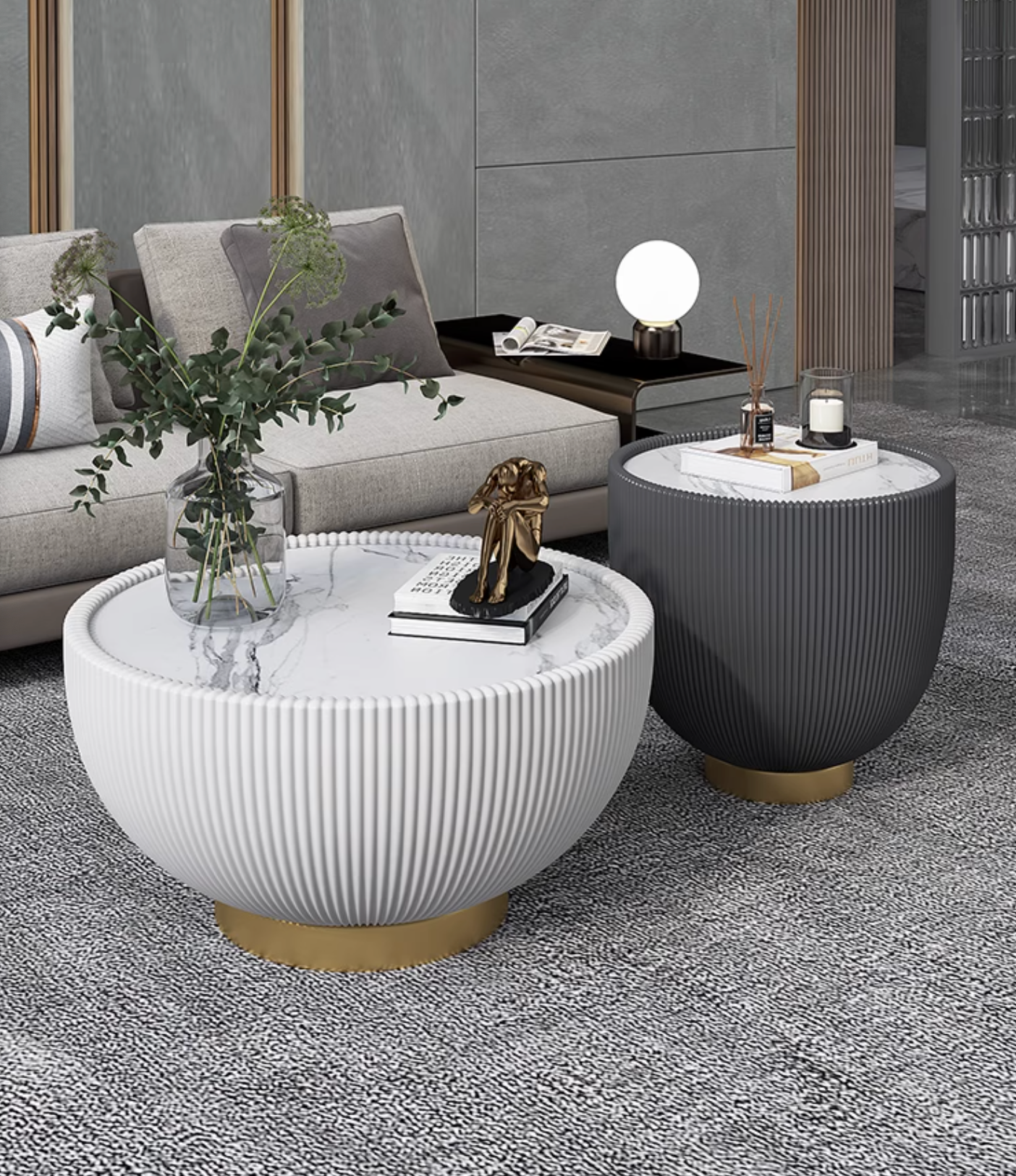 Theo Coffee Table Set, Black