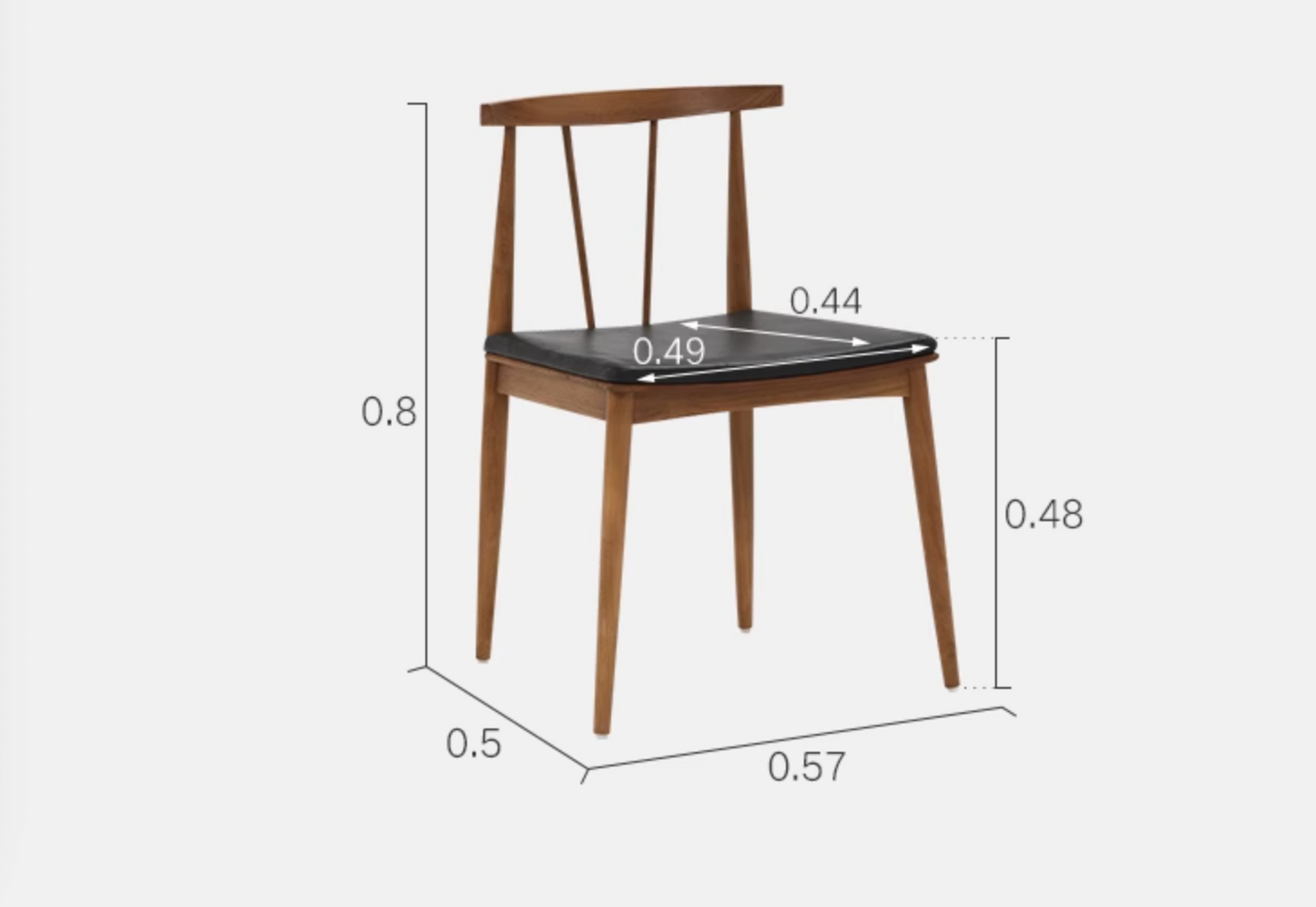 Wyatt Dining Chair, Balck