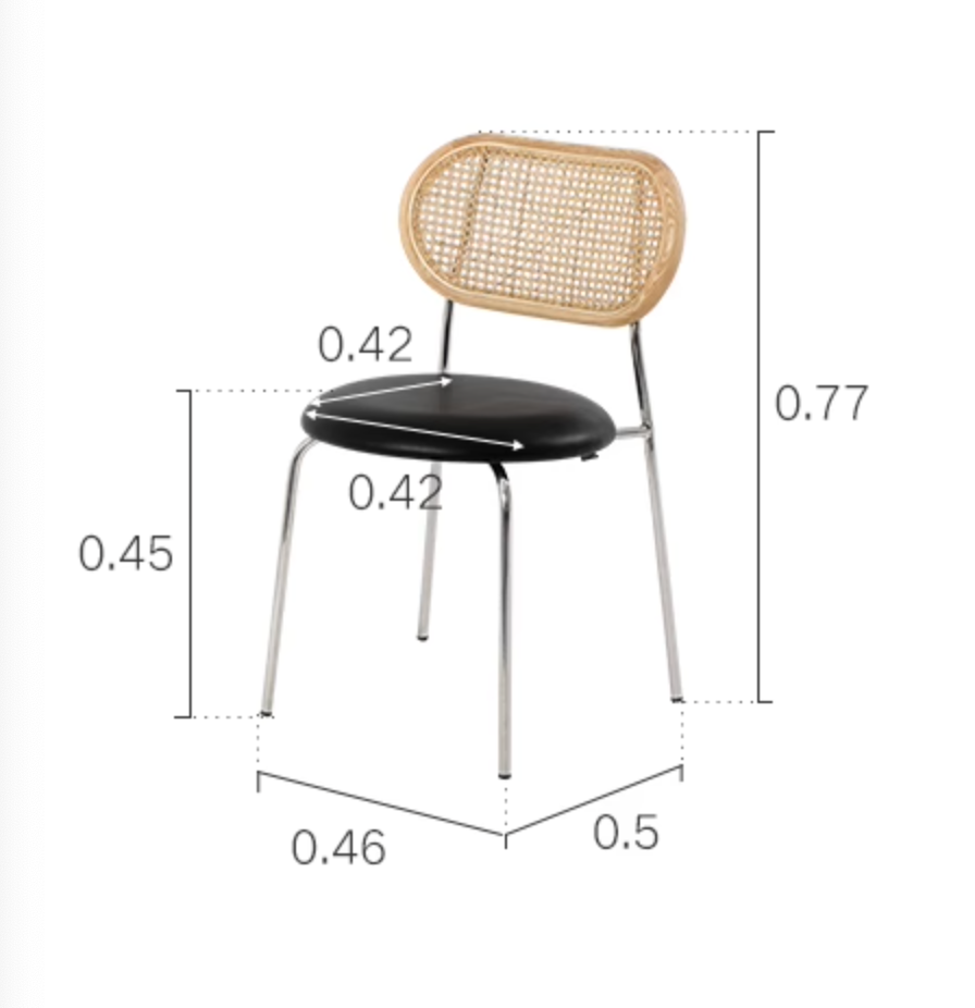 Luna Rattan Dining Chair, Oak