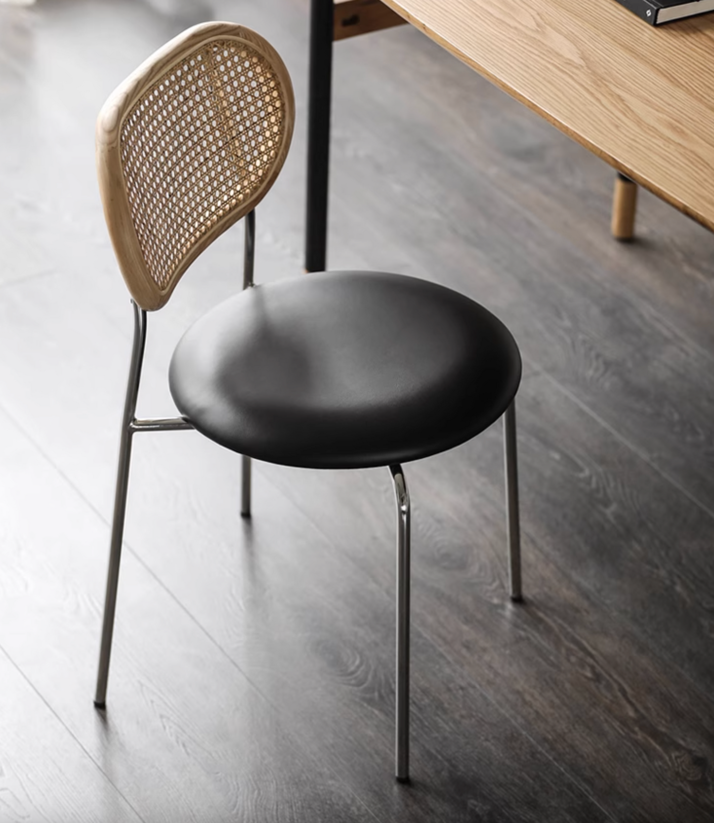 Luna Rattan Dining Chair, Oak
