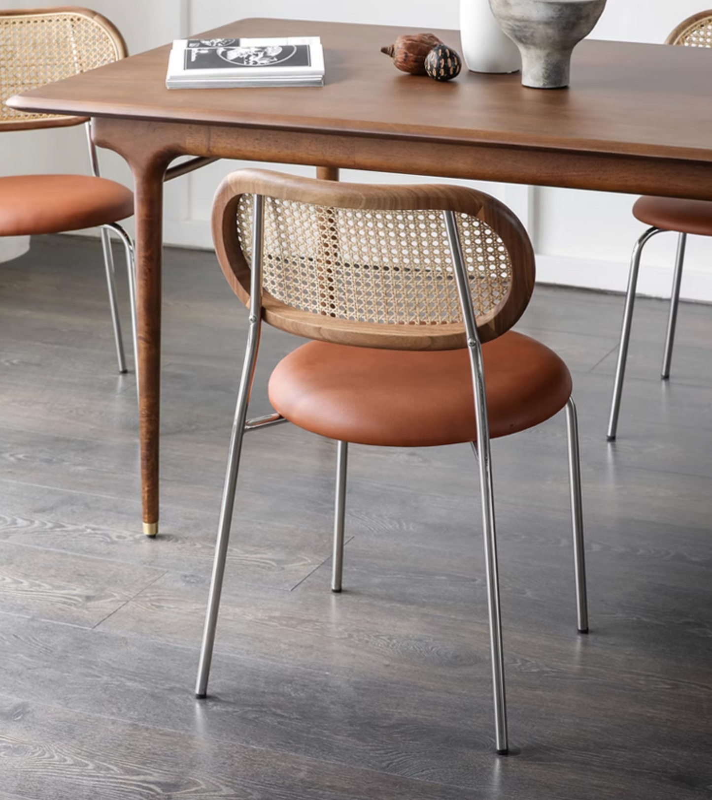 Luna Rattan Dining Chair, Oak