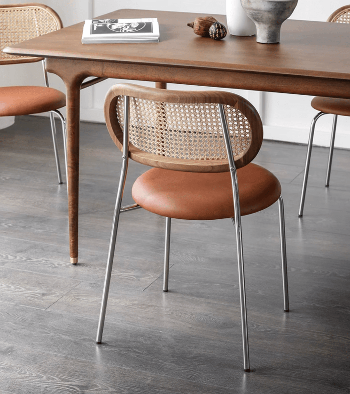 Luna Rattan Dining Chair, Oak