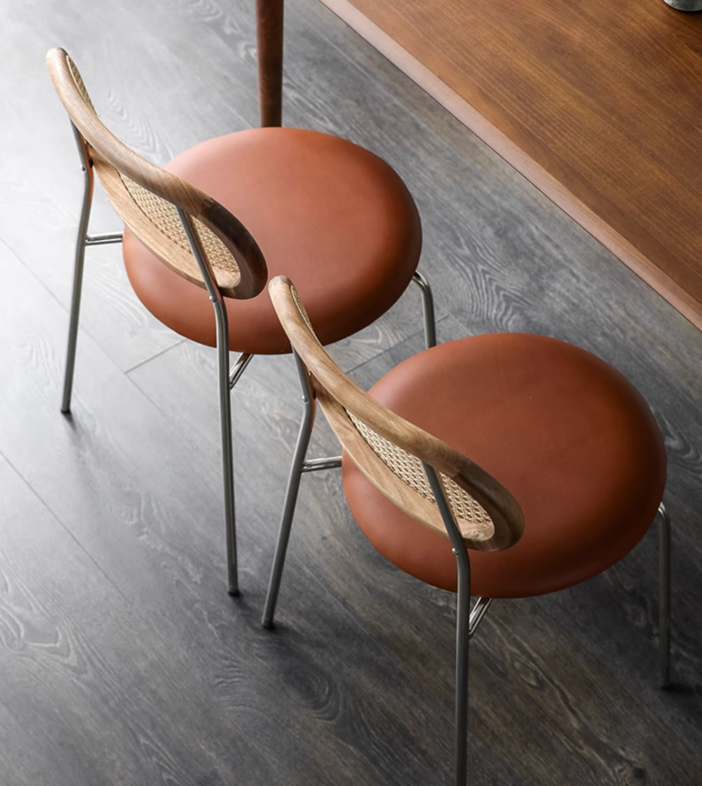 Luna Rattan Dining Chair, Oak