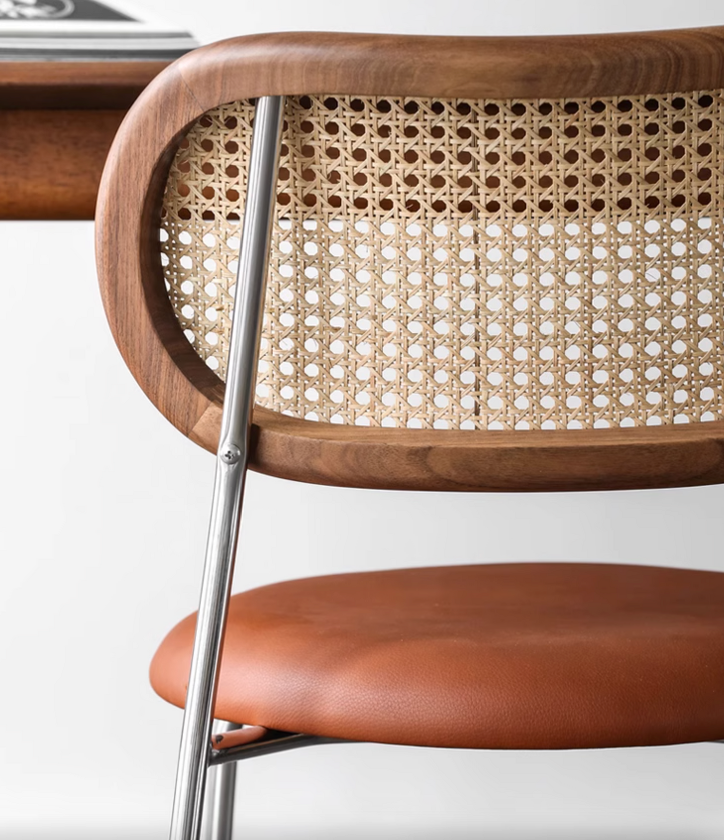 Luna Rattan Dining Chair, Oak