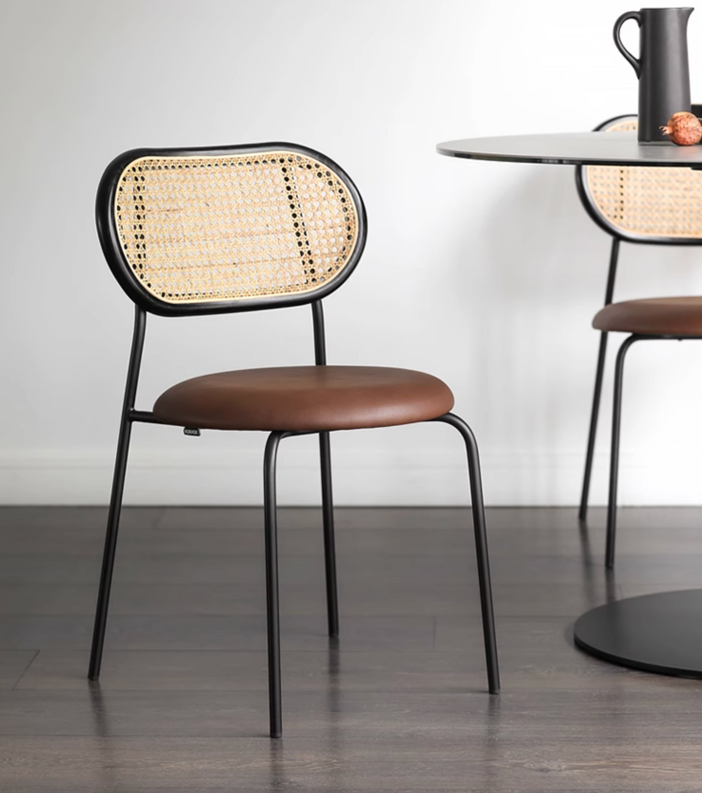 Luna Rattan Dining Chair, Oak