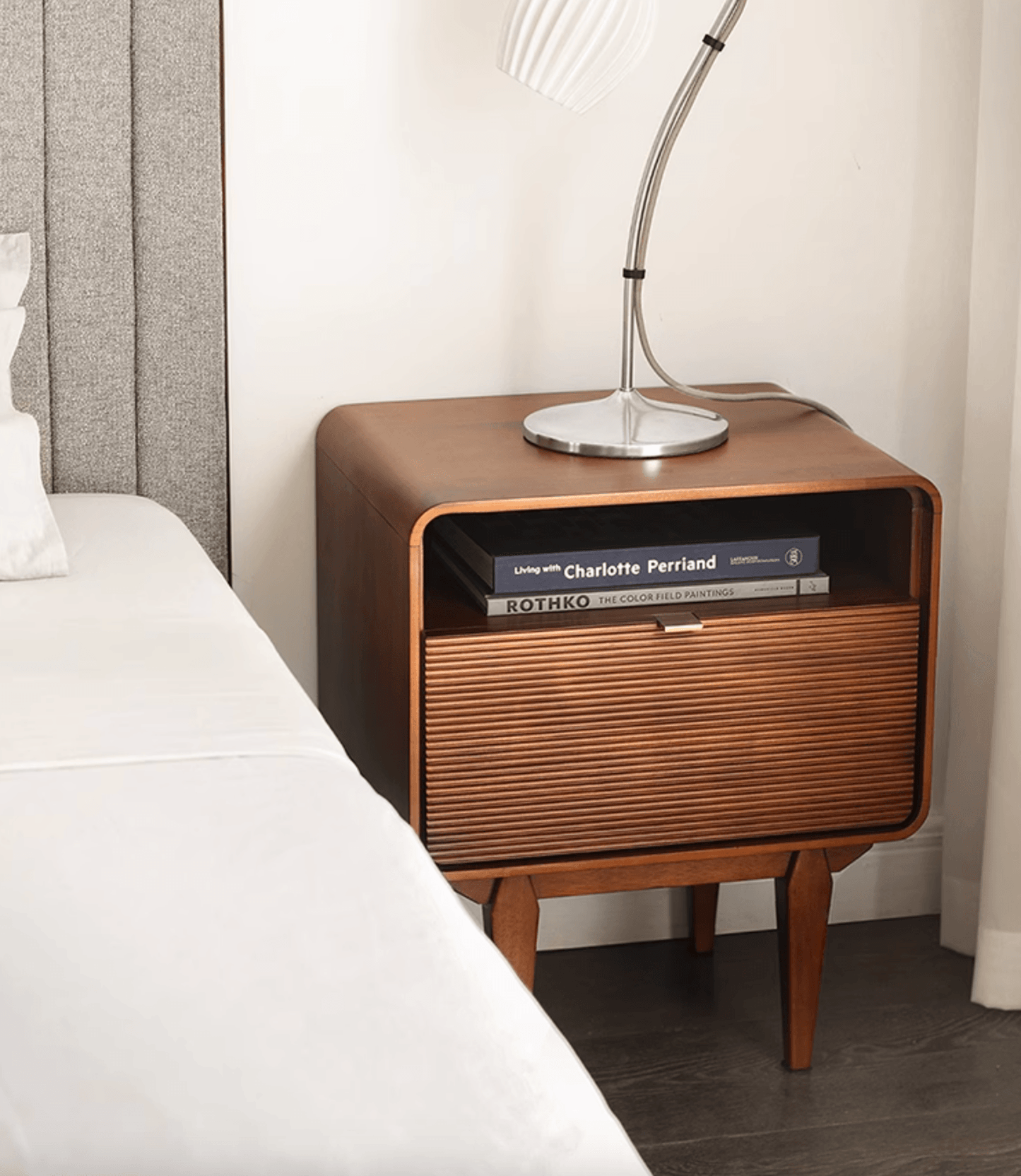 Andre Bedside Table, Wood