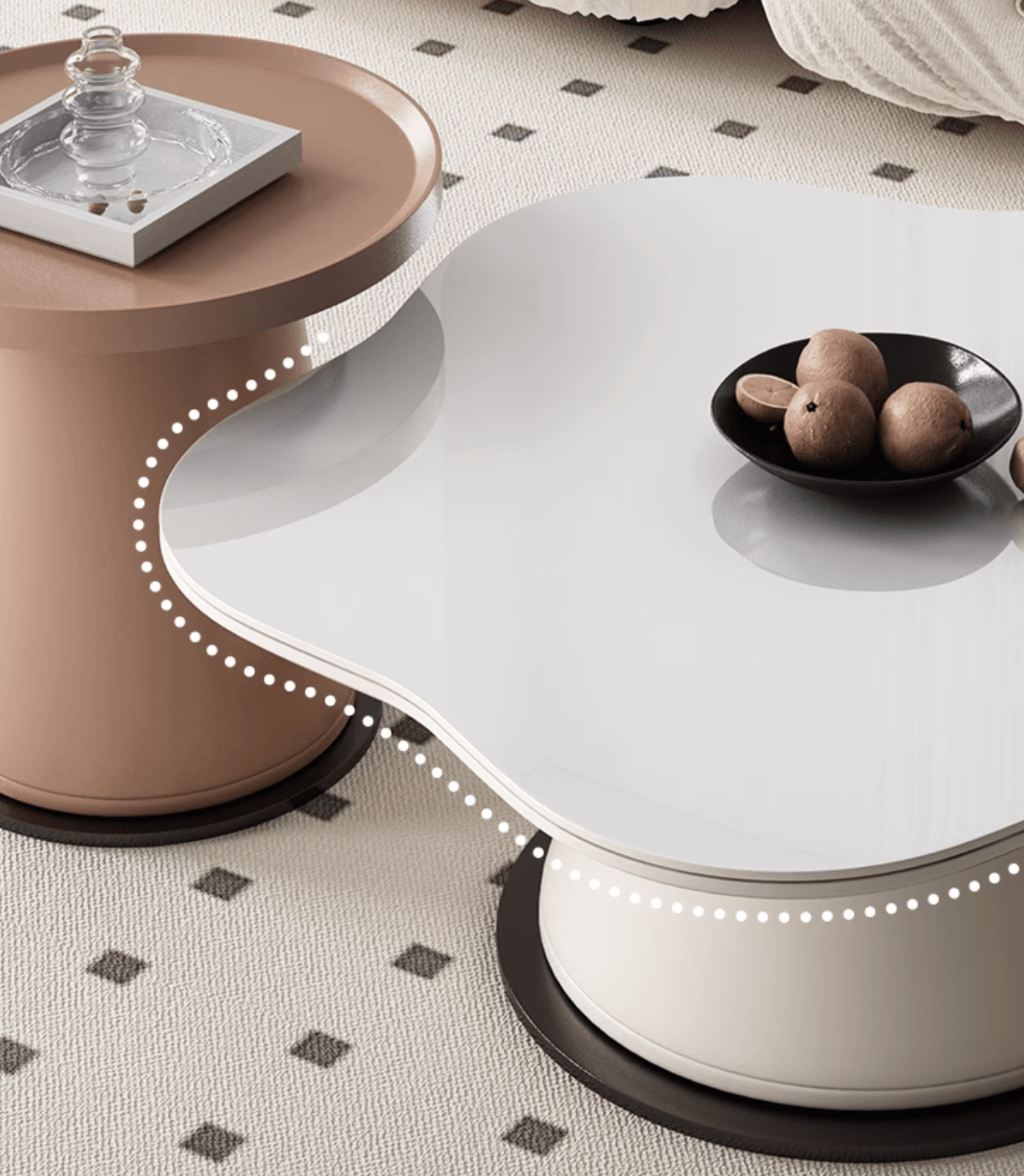 Lynn Blossoms Coffee Table Set