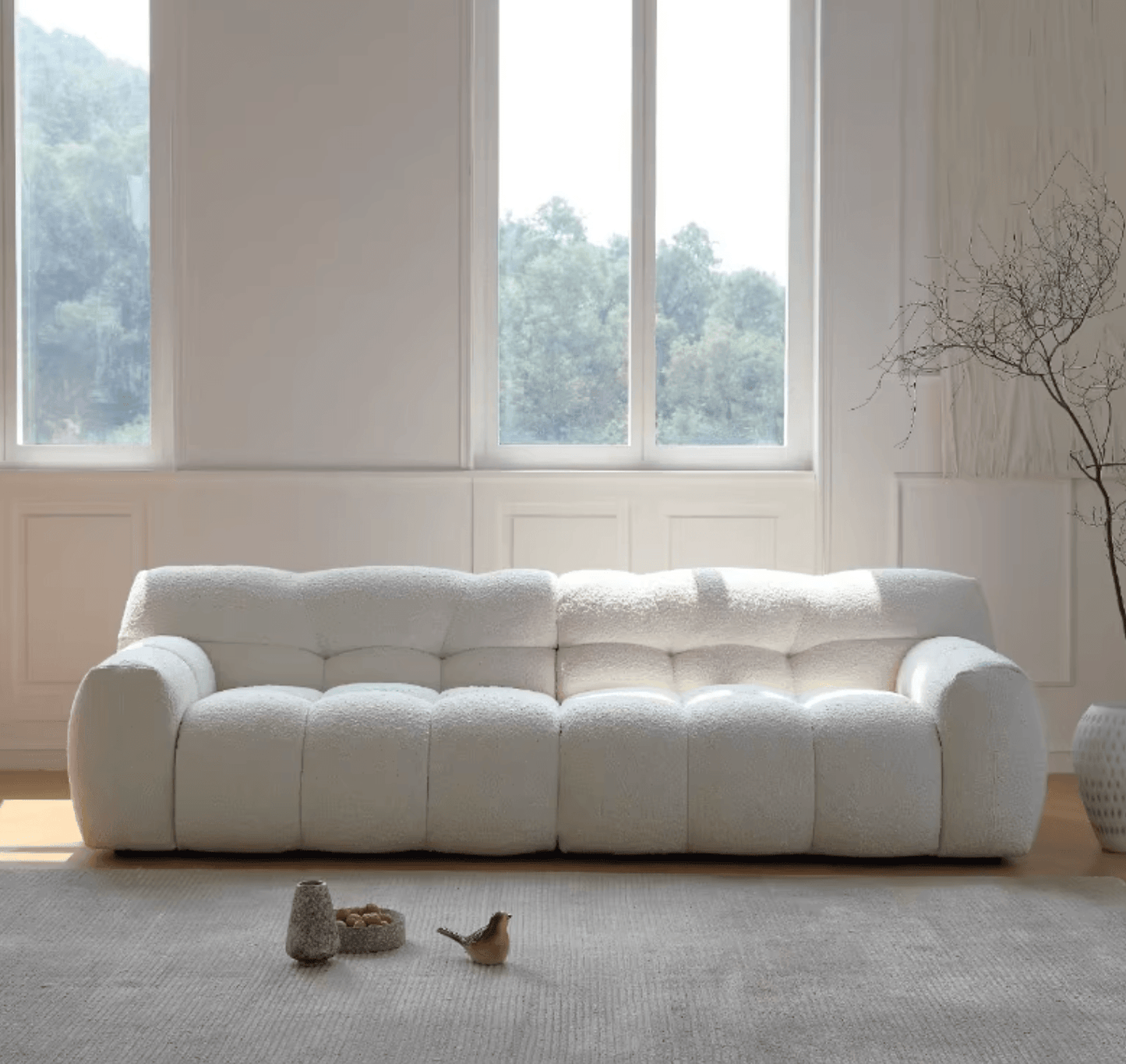 Cora Cloud Two/Three Seater Sofa, Boucle