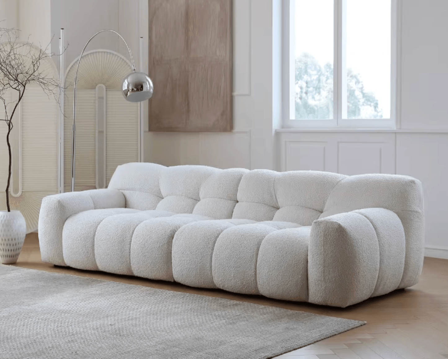 Cora Cloud Two/Three Seater Sofa, Boucle