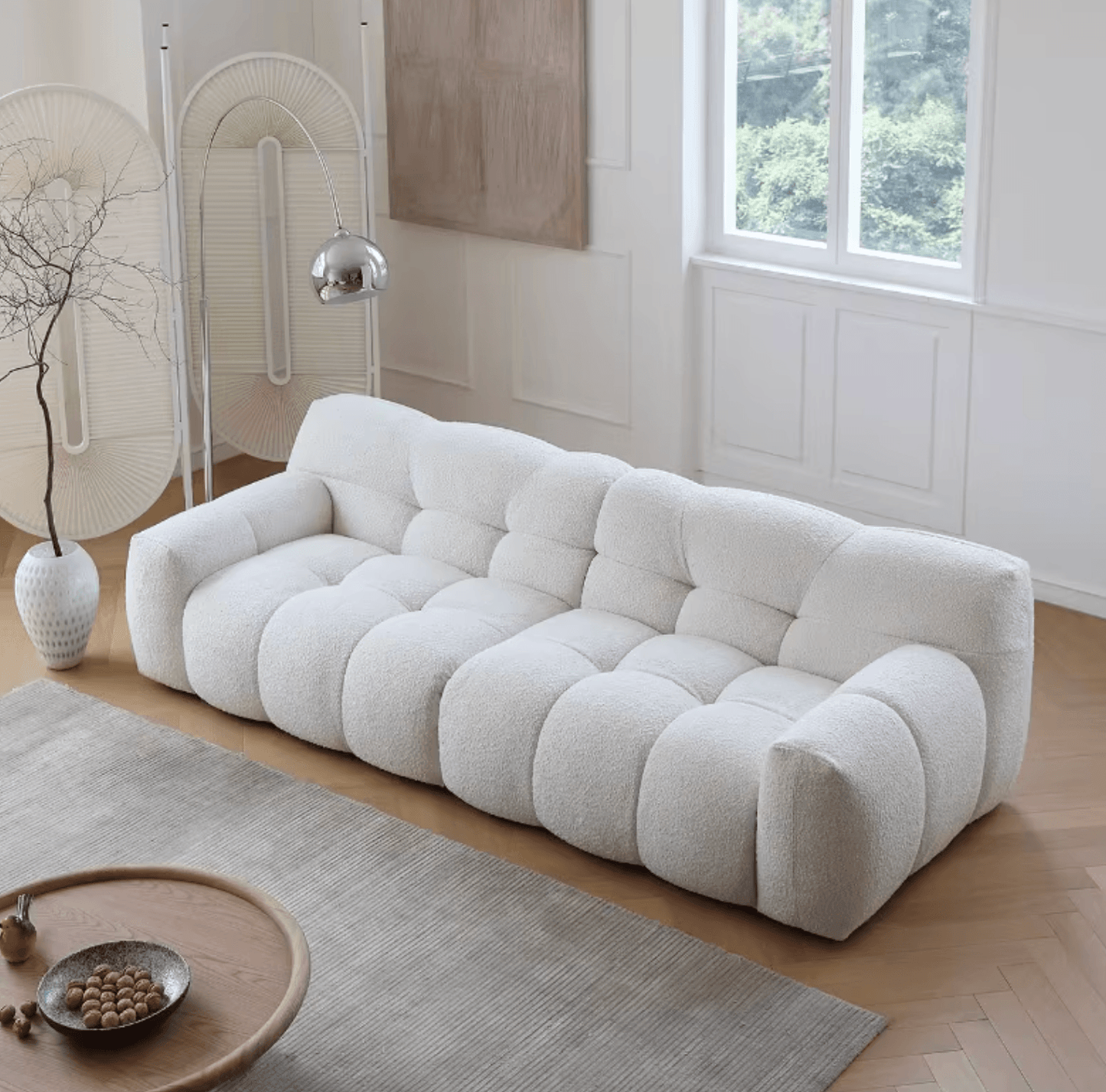 Cora Cloud Two/Three Seater Sofa, Boucle