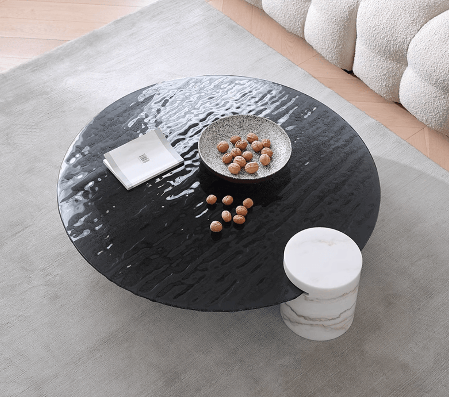 Baxter Coffee Table, Wave Top