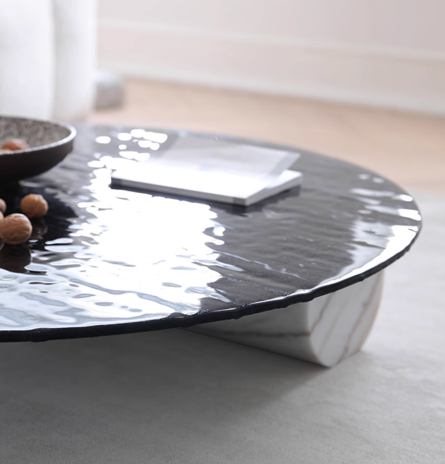 Baxter Coffee Table, Wave Top