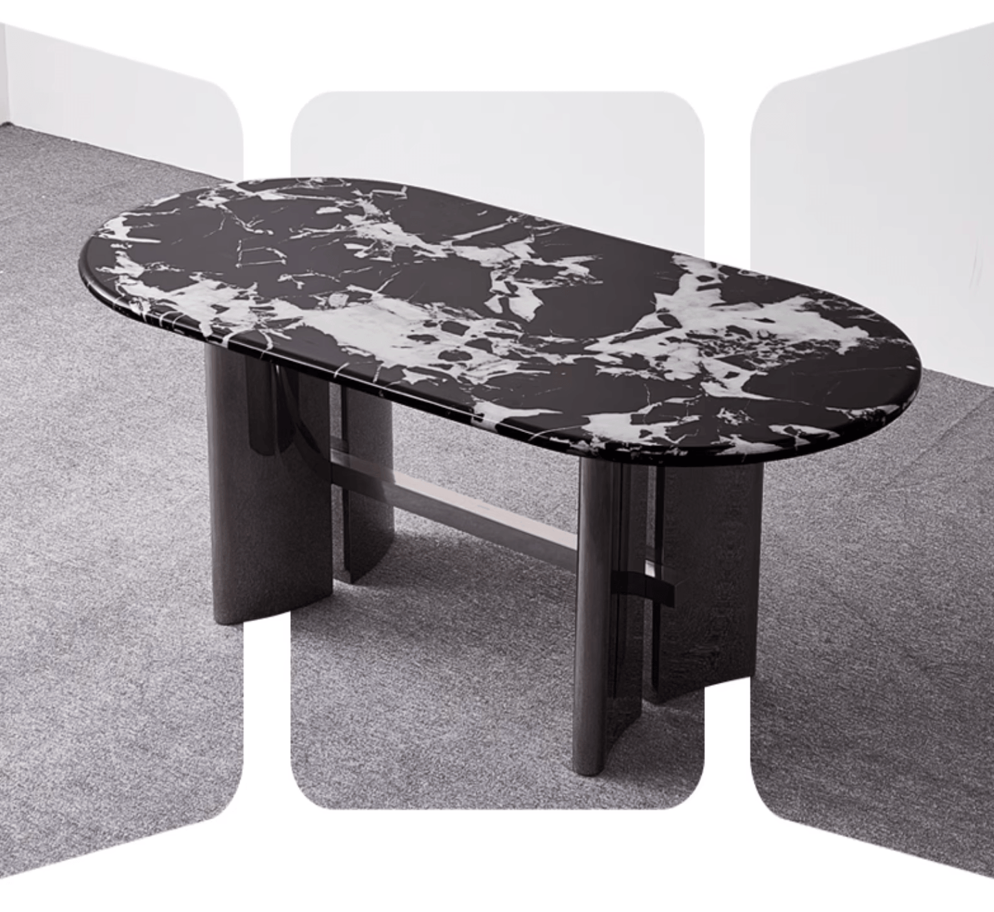 Meroy Dining Table, Marble