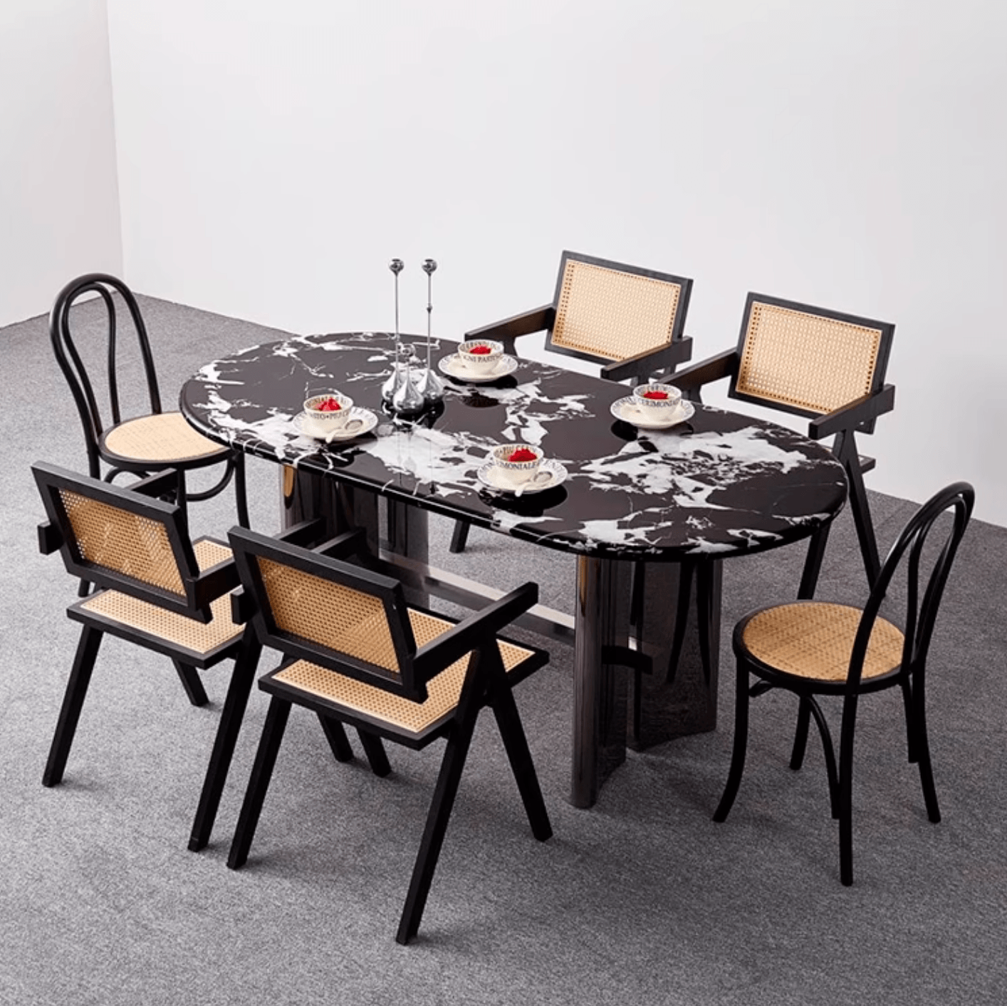Meroy Dining Table, Marble