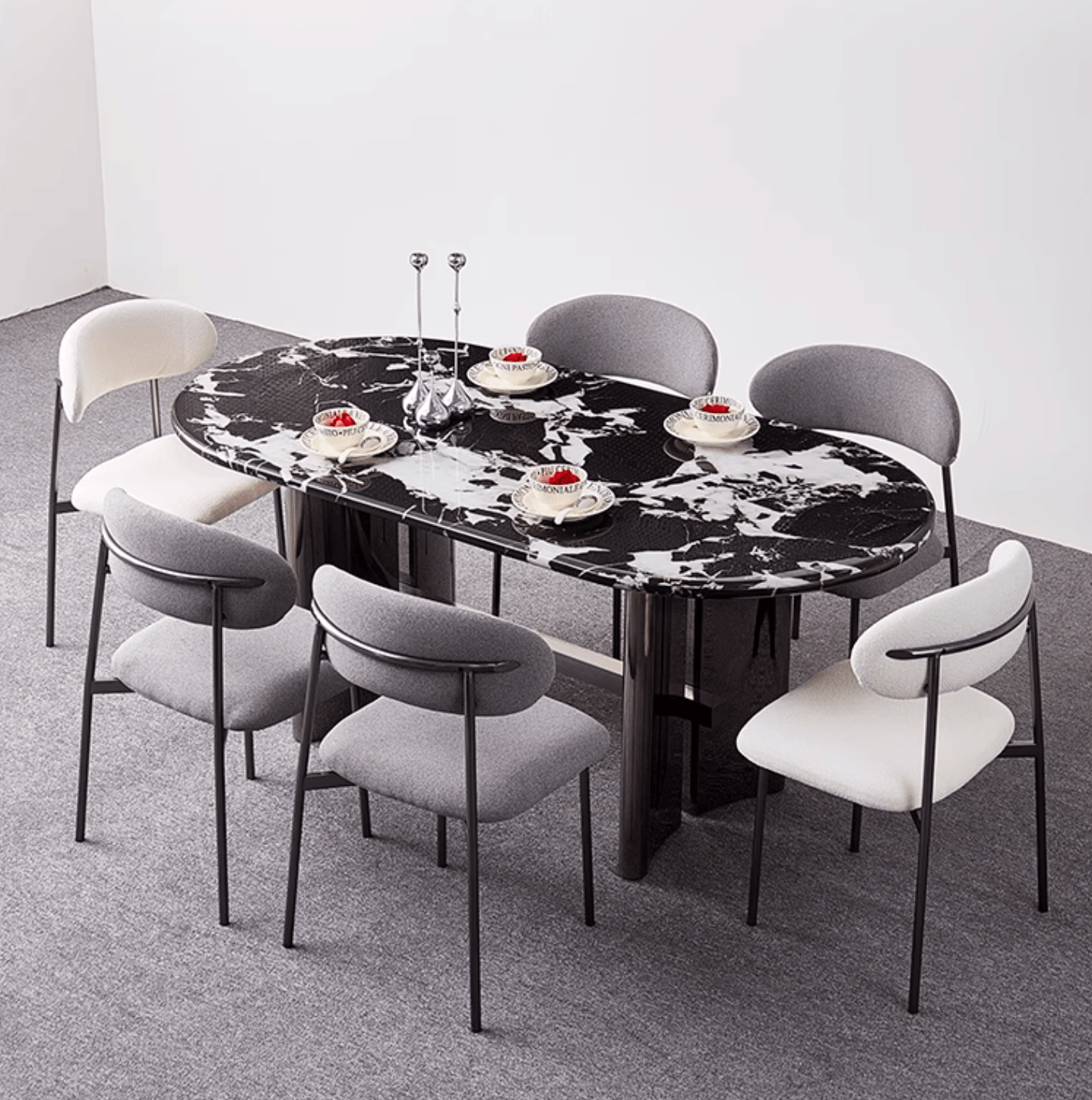 Meroy Dining Table, Marble