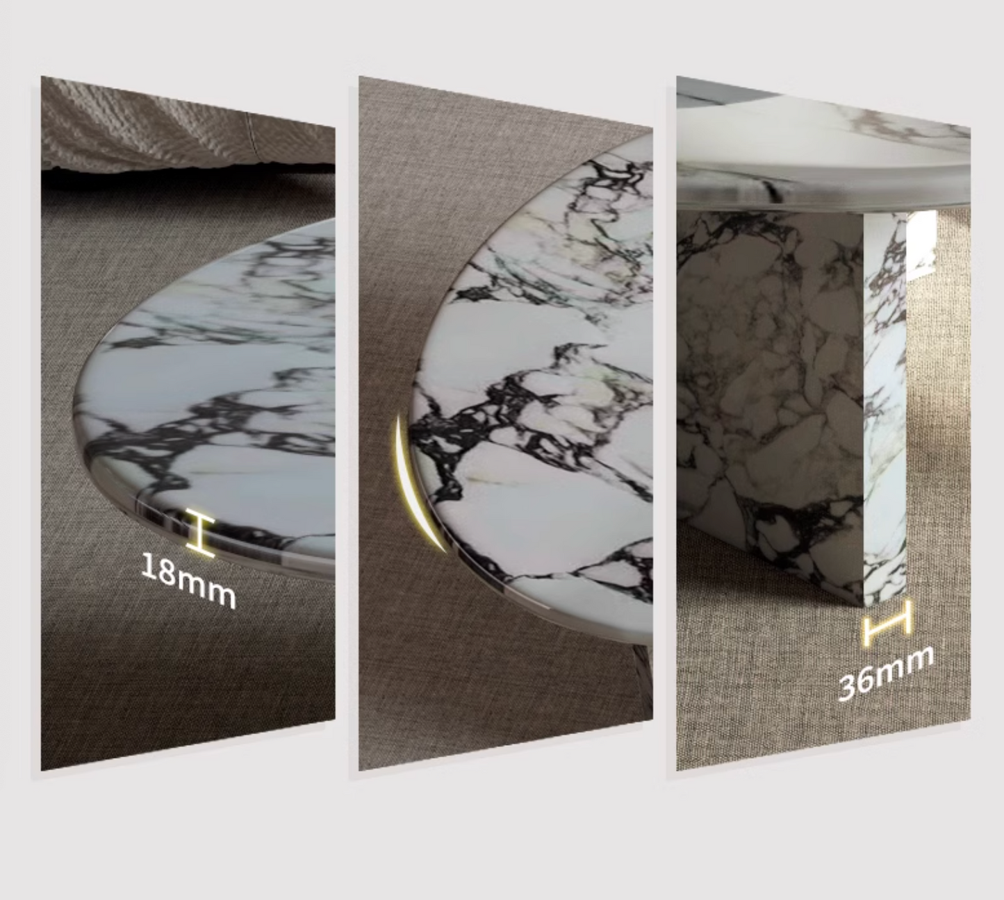 Goliah Coffee Table Set, Marble
