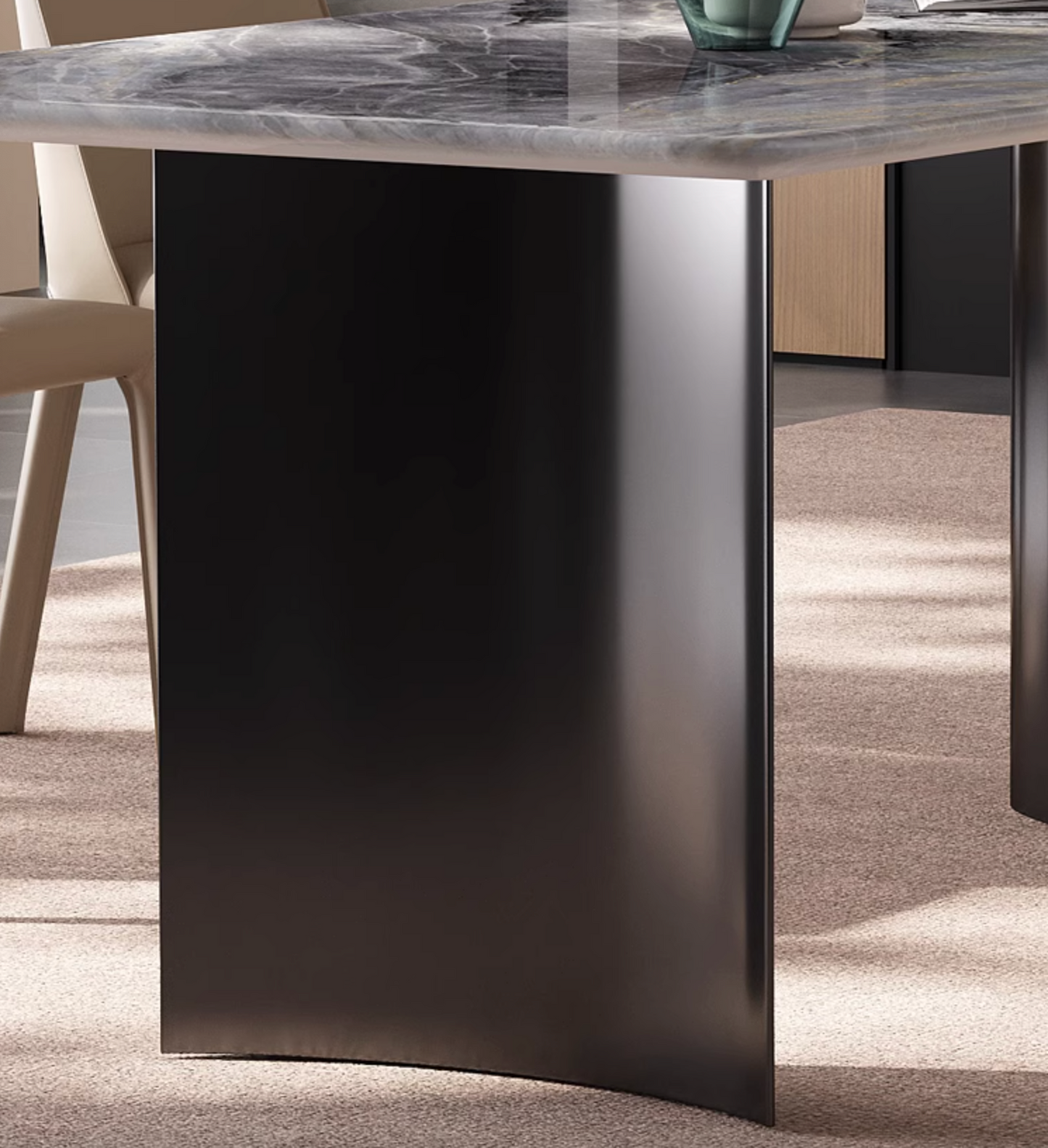 Angela Dining Table, Marble