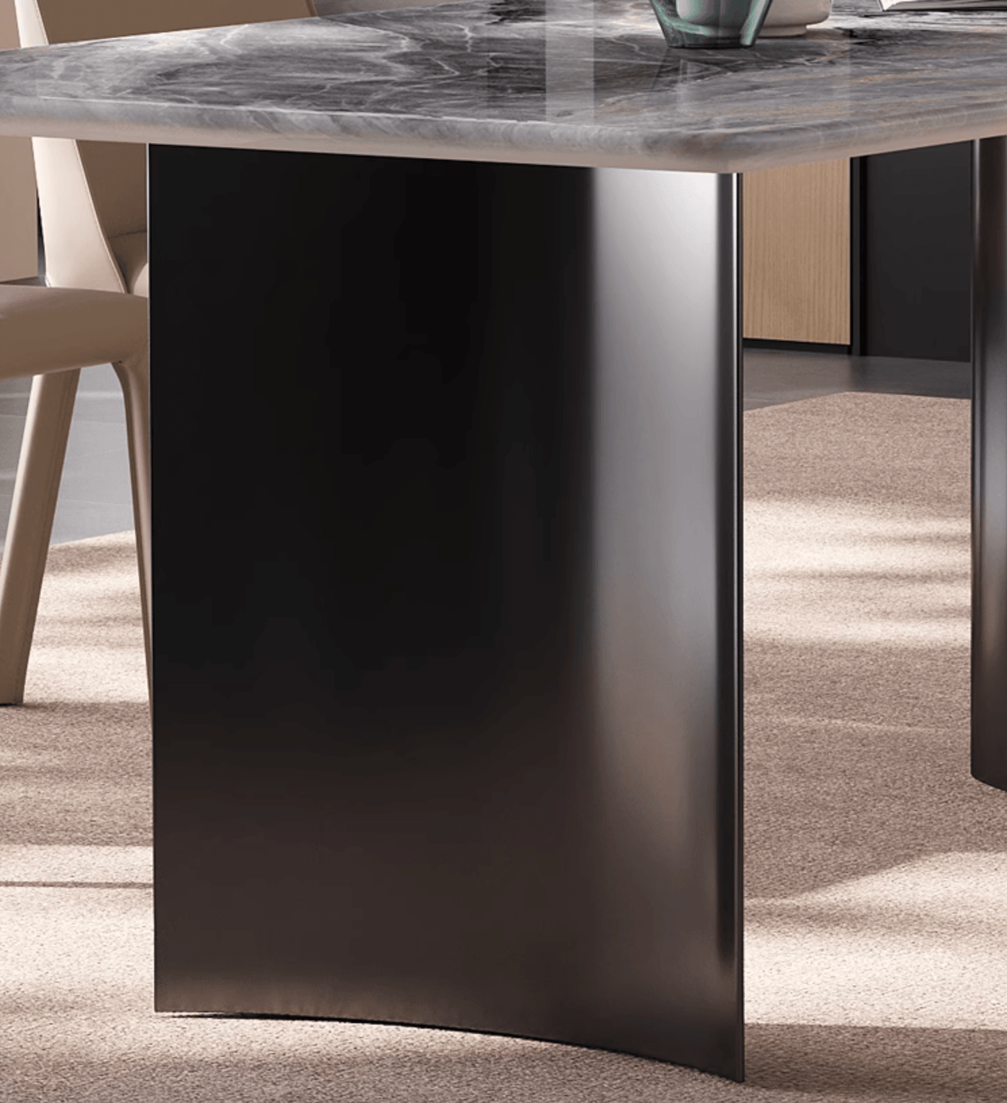 Angela Dining Table, Marble