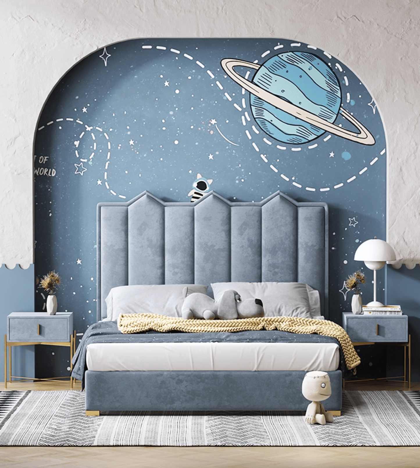 Baber Style King Size / Super King Size Bed, Velvet
