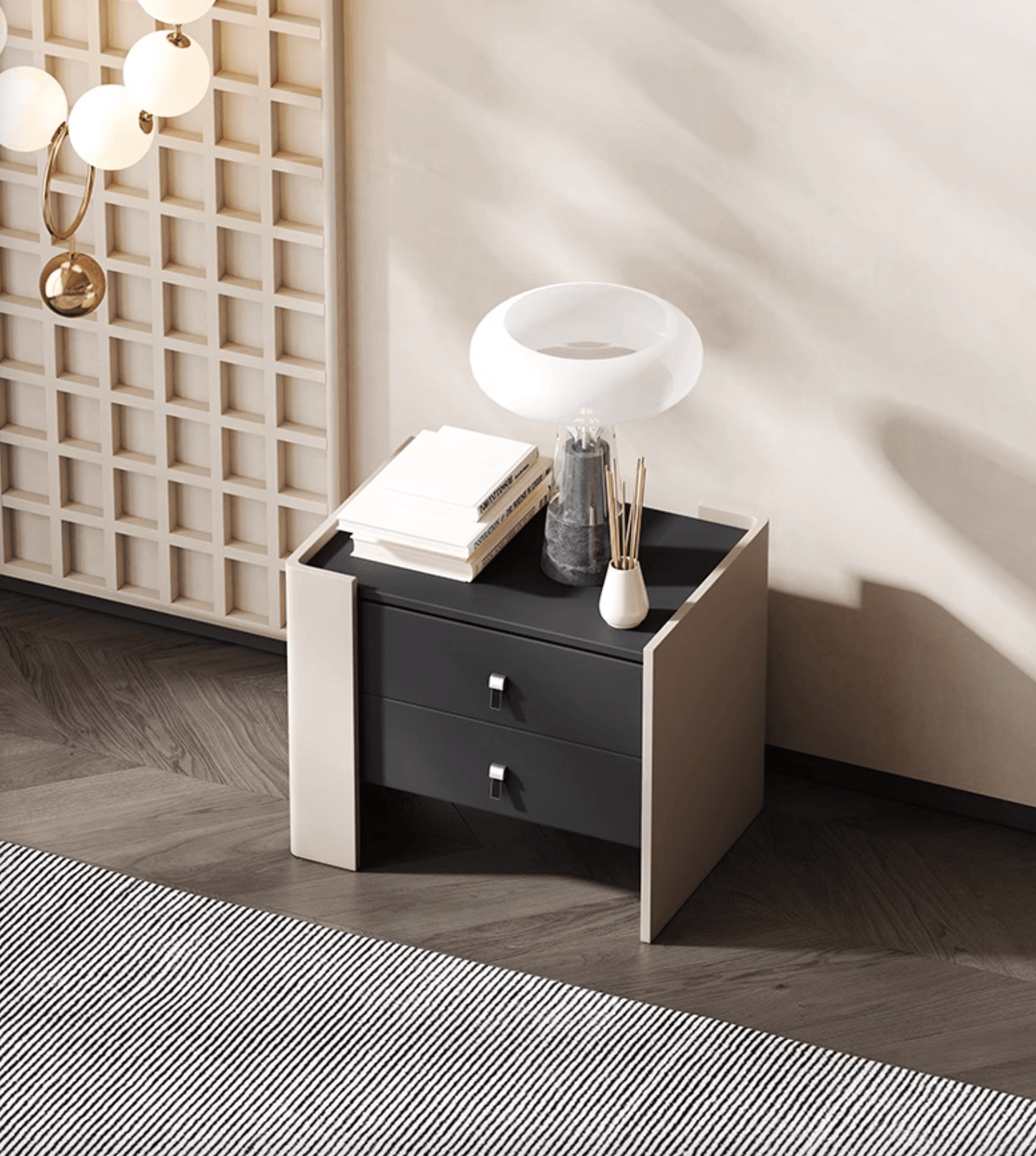 Bach Bedside Table, Wood