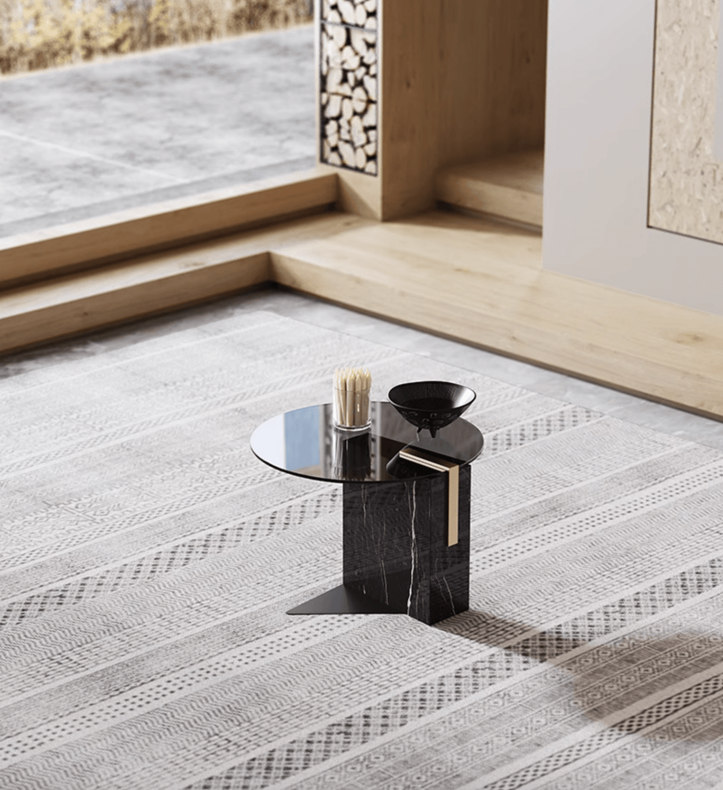 Caldwell Coffee Table Set, Marble