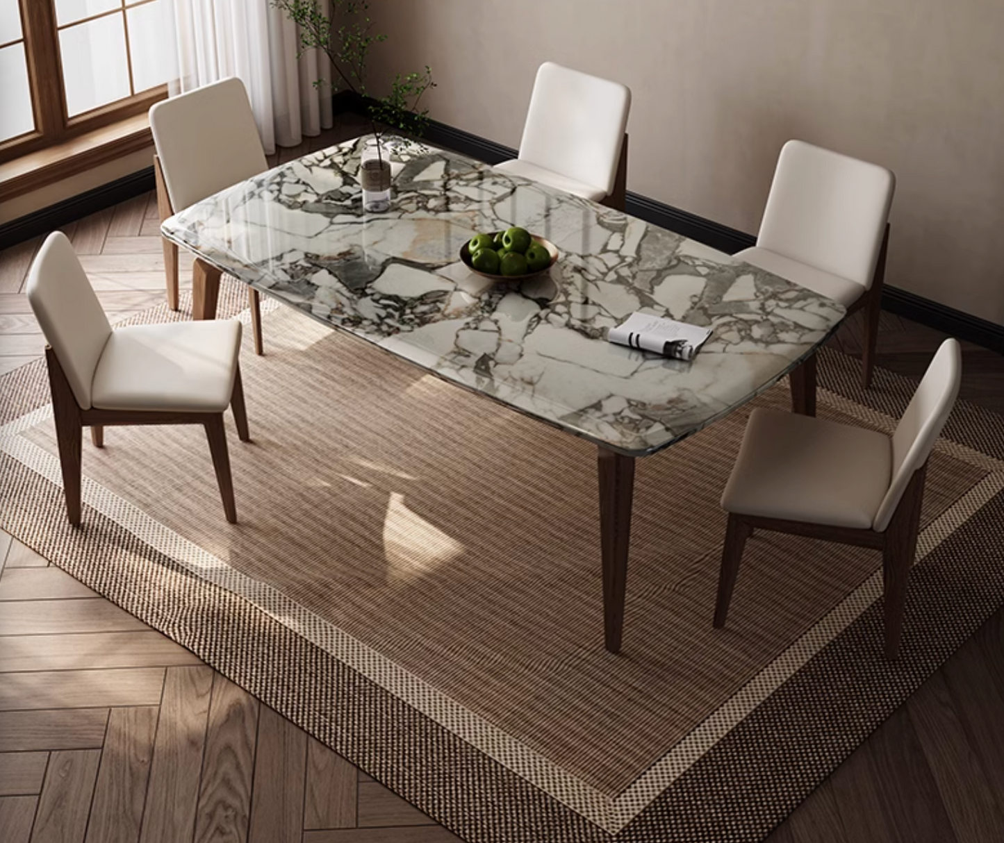 Dominic Dining Table, Marble
