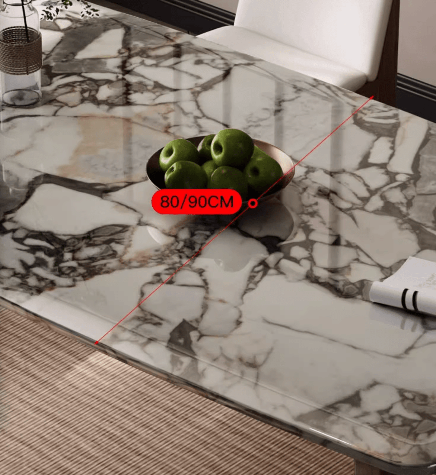 Dominic Dining Table, Marble