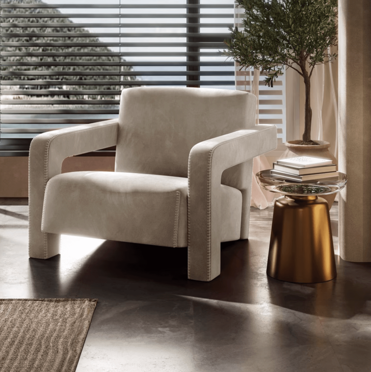 Desmond Armchair, Velvet